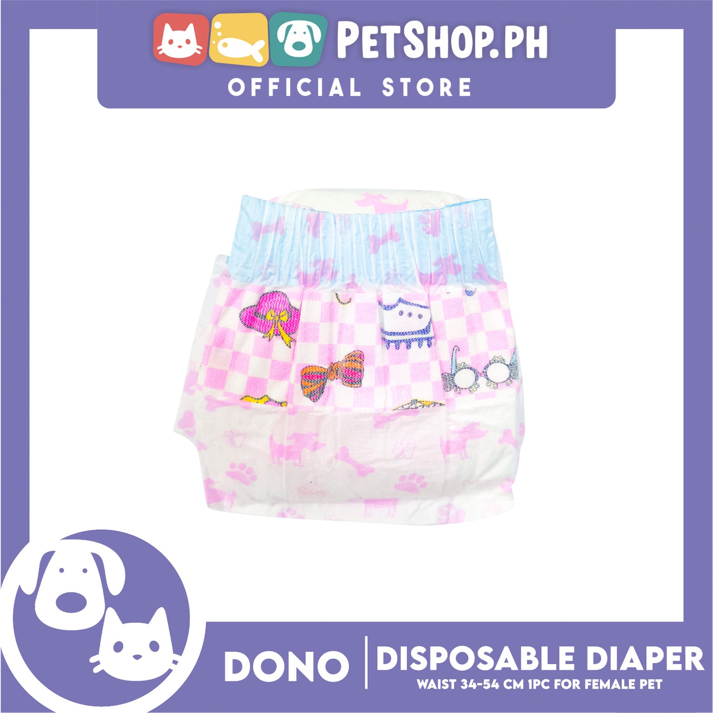 Dono Female Disposable Diapers Super Absorbent Large 1pc