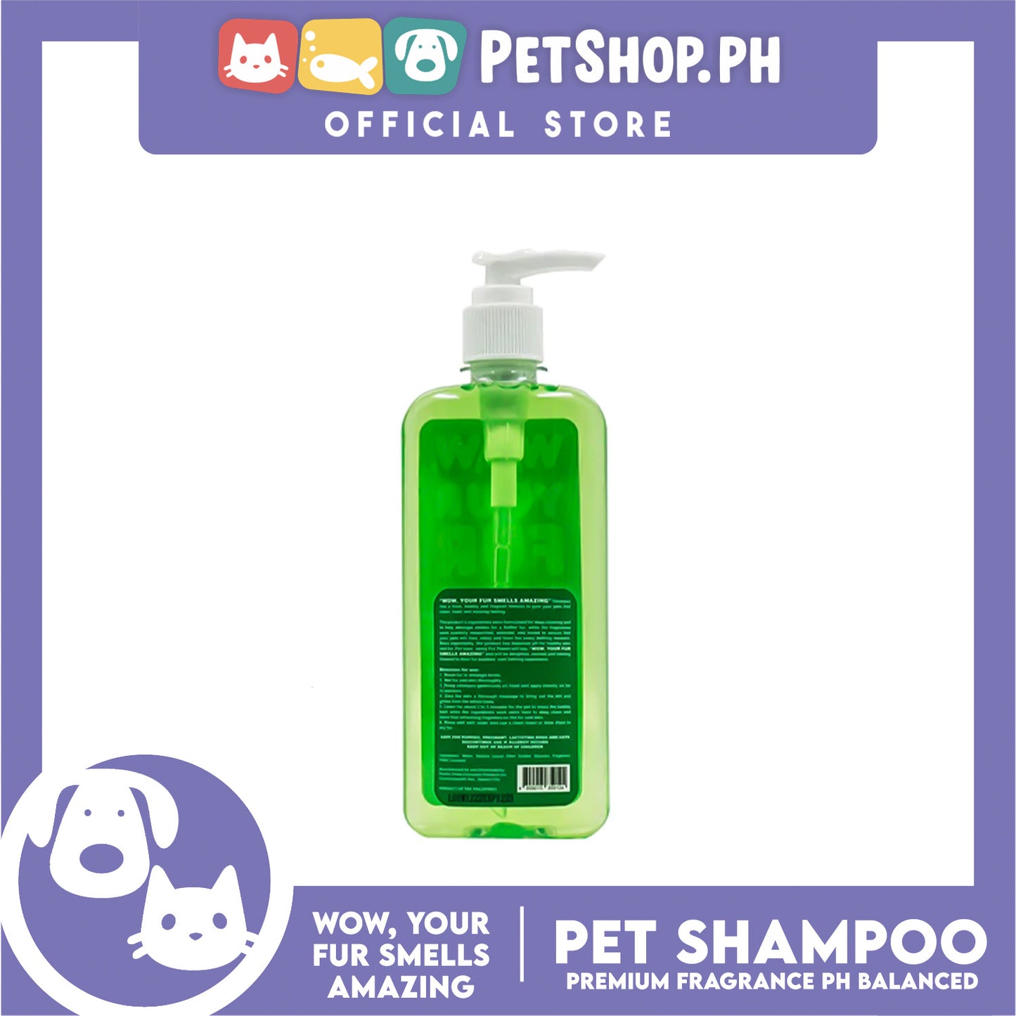 Wow, Your Fur Smells Amazing, Premium Fragrance pH Balanced Pet Shampoo 250ml (Furever Bloom)