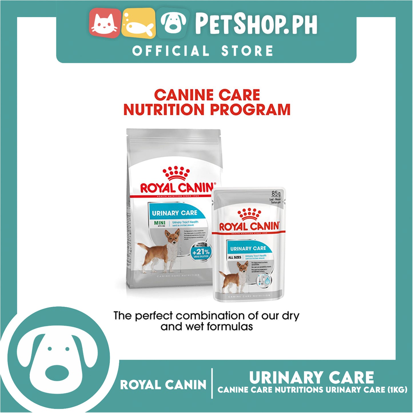 Royal Canin Mini Urinary Care (1kg) Adult Dry Dog Food - Canine Care Nutrition