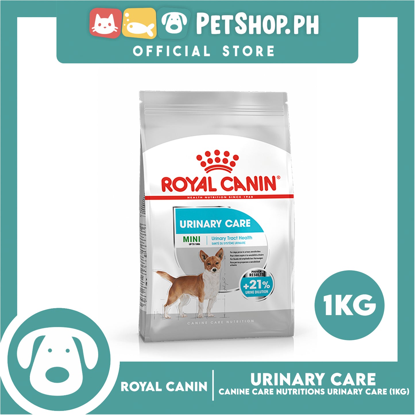 Royal Canin Mini Urinary Care (1kg) Adult Dry Dog Food - Canine Care Nutrition