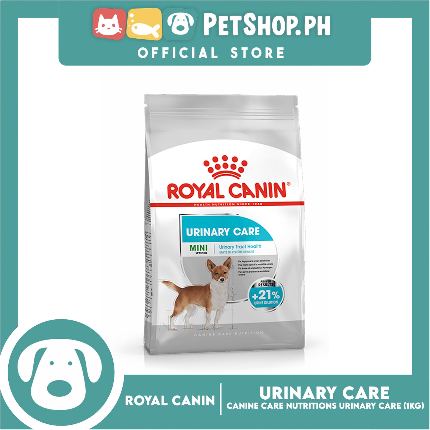 Royal Canin Mini Urinary Care (1kg) Adult Dry Dog Food - Canine Care Nutrition