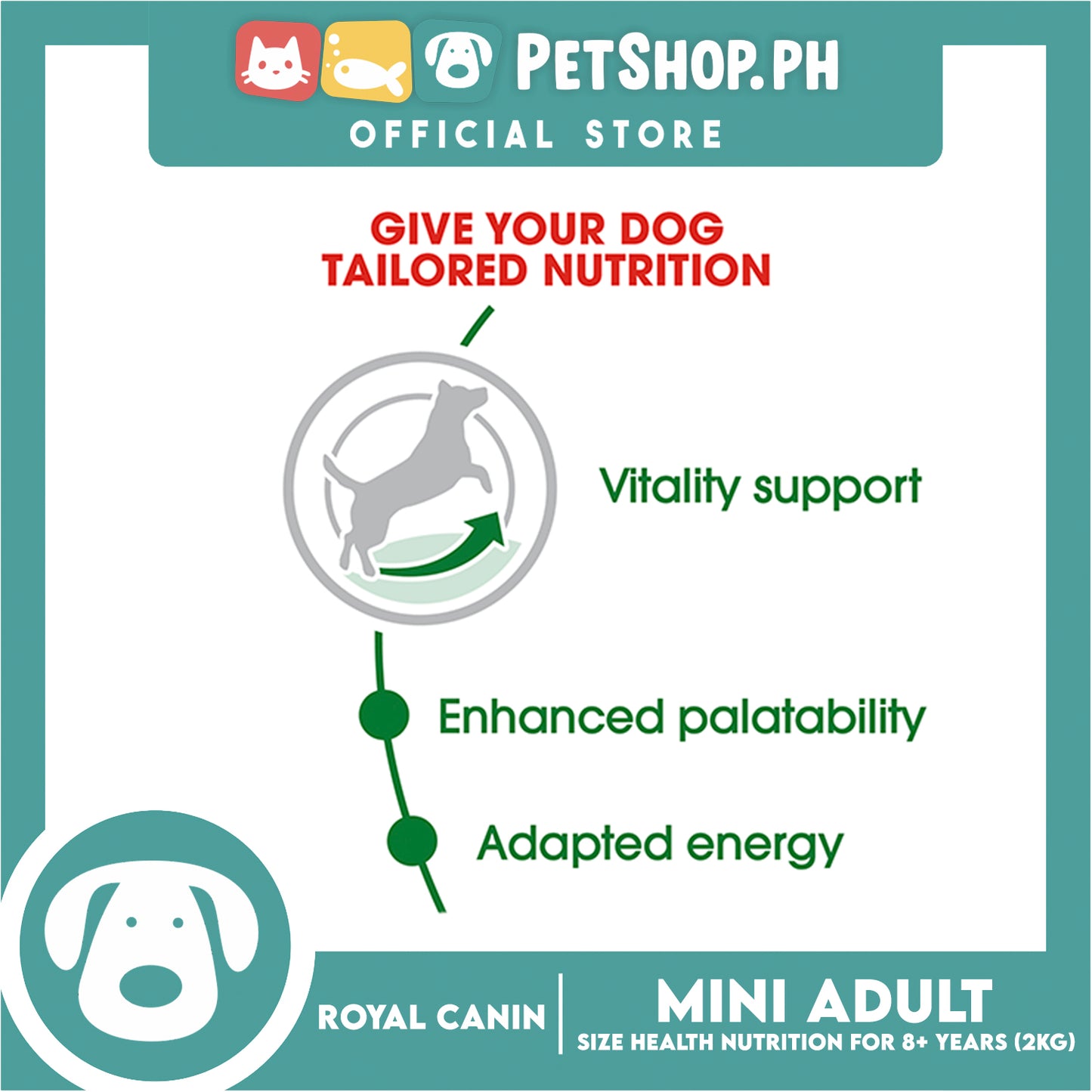 Royal Canin Size Health Nutrition Mini Adult 8+ Years Dry Dog Food 2kg