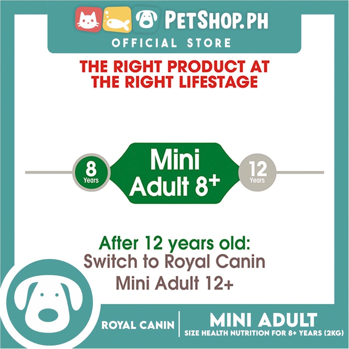 Royal Canin Size Health Nutrition Mini Adult 8+ Years Dry Dog Food 2kg