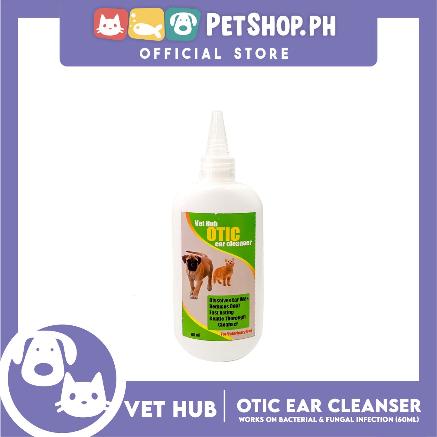 Vethub Otic Pet Ear Cleanser 60ml