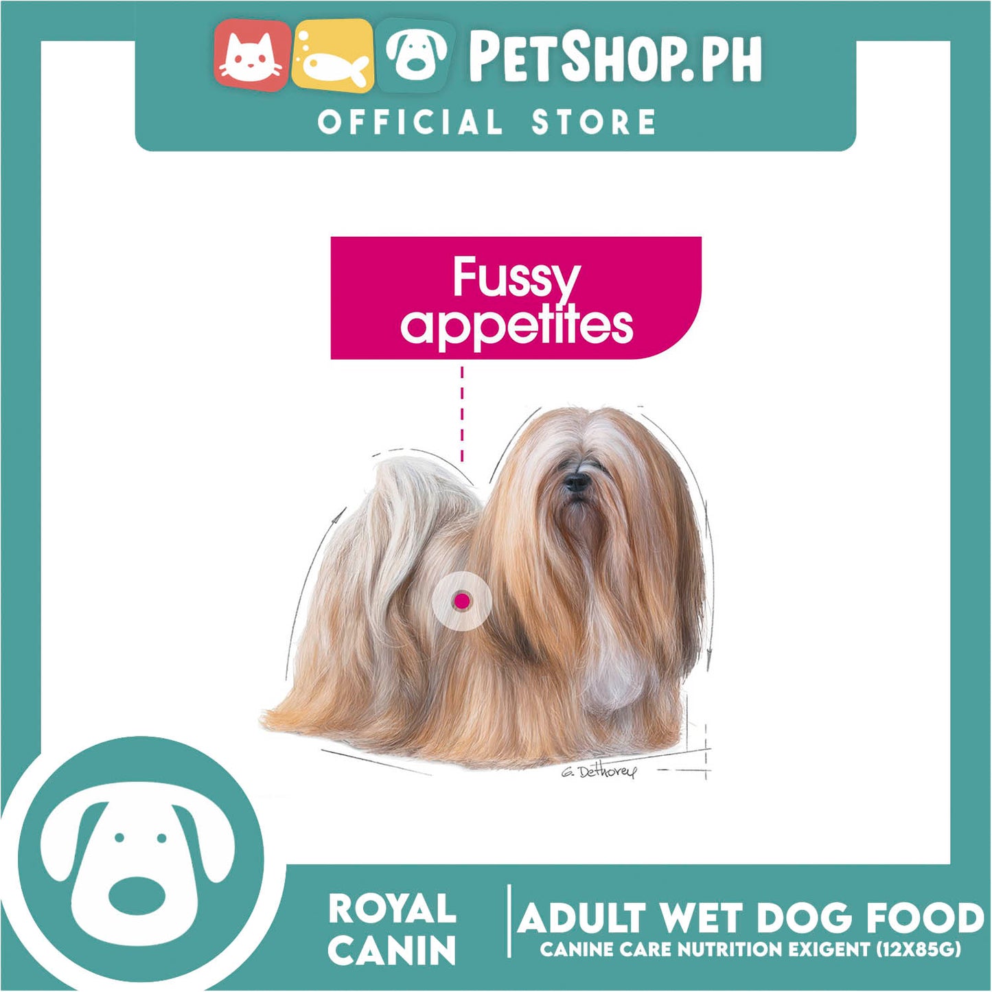 Royal Canin Exigent Loaf (85g x 12 ) Adult Wet Dog Food - Canine Care Nutrition