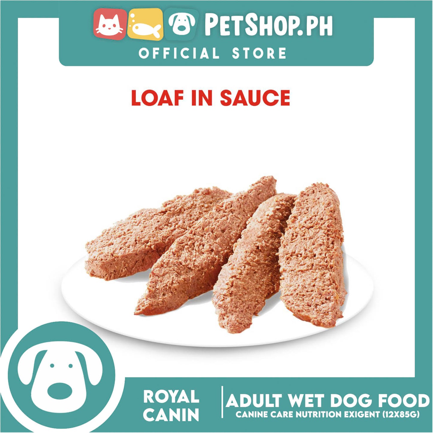 Royal Canin Exigent Loaf (85g x 12 ) Adult Wet Dog Food - Canine Care Nutrition