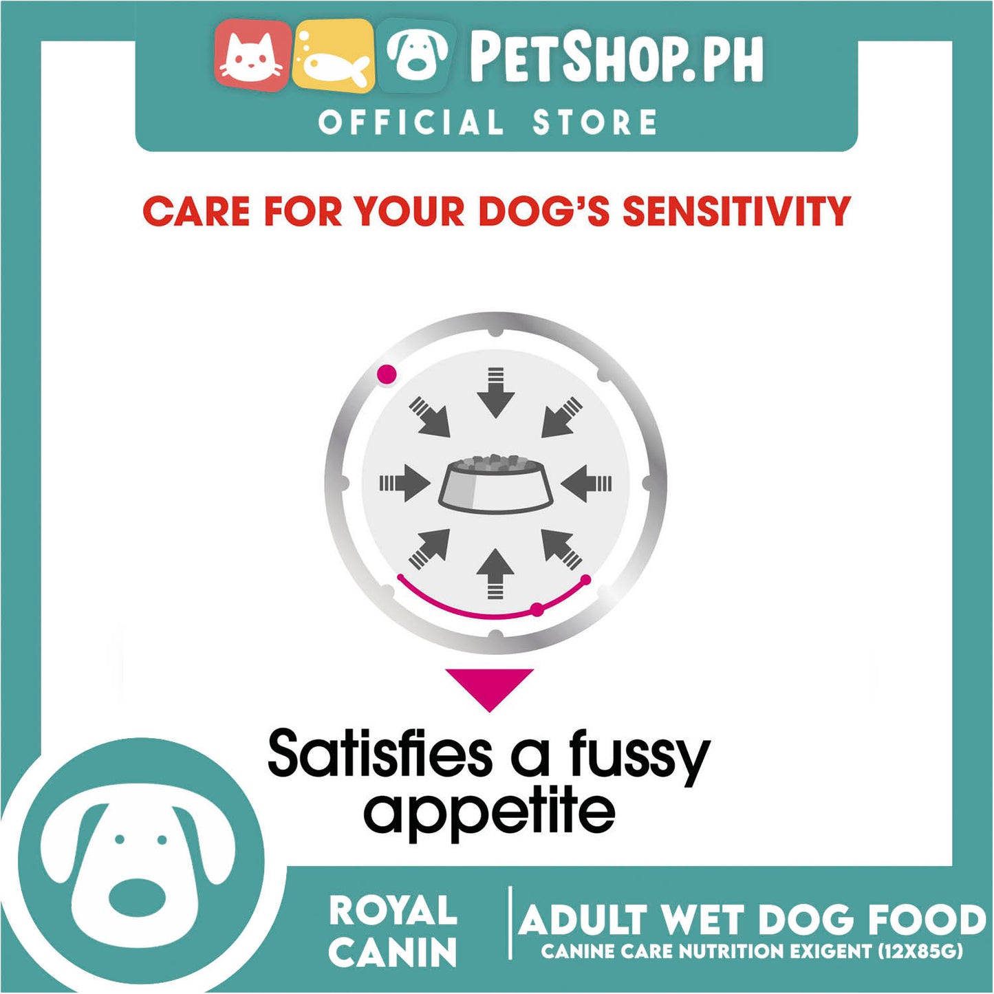 Royal Canin Exigent Loaf (85g x 12 ) Adult Wet Dog Food - Canine Care Nutrition