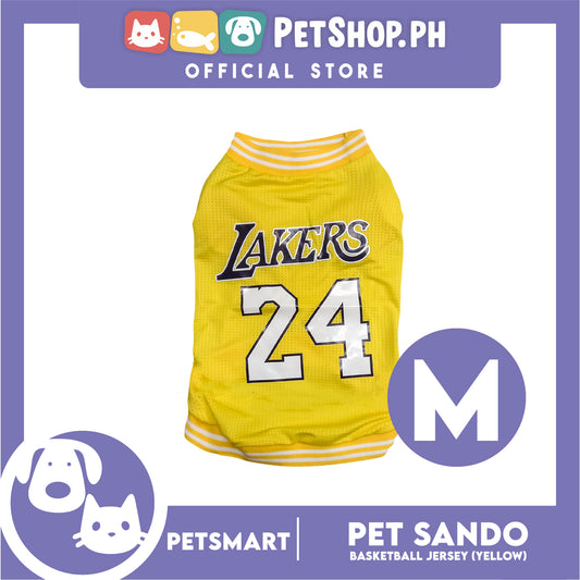 Pet Sando Basketball Jersey Yellow (Medium)