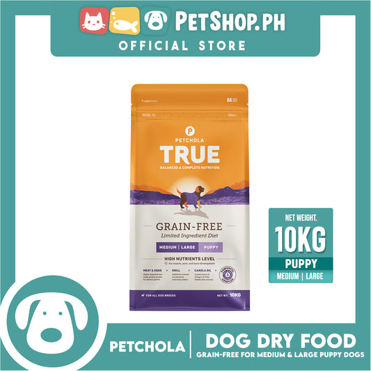 Petchola True Grain Free Medium to Large Breeds (Puppy) Dog Food 10kg