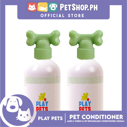 Play Pets Shampoo and Conditioner 250ml For All Types Of Dogs And Cats (Detangling) Buy One Get One!