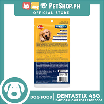 6pcs Pedigree DentaStix Large (25-50kg) 112g (3 Sticks) Dog Dental Treats