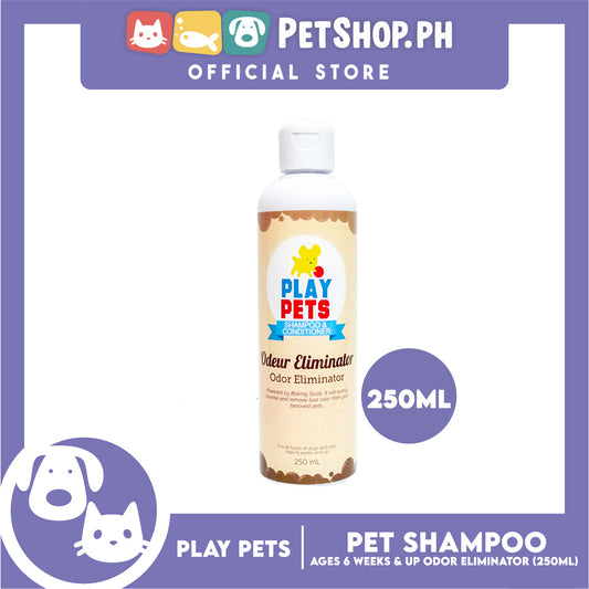 Play Pets Shampoo and Conditioner 250ml For All Types Of Dogs And Cats (Odor Eliminator)