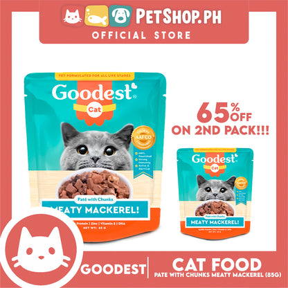 2pcs Goodest Cat Chicken Chomp Chunks In Gravy 85g Wet Cat Food