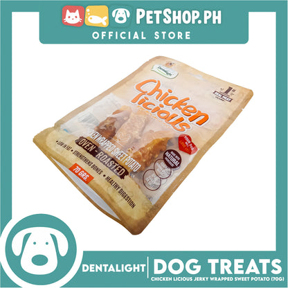 Dentalight Chicken Licious Premium Jerky  (Chicken Wrapped Sweet Potato) Oven-roasted 70grams