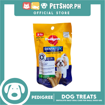 Pedigree Dentastix Mono 3s Small 5-10kg Daily Oral Care 45g Dog Treats