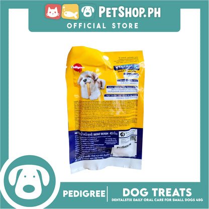 Pedigree Dentastix Mono 3s Small 5-10kg Daily Oral Care 45g Dog Treats
