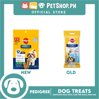 Pedigree Dentastix Mono 3s Small 5-10kg Daily Oral Care 45g Dog Treats