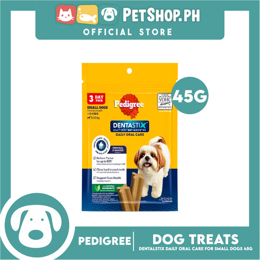 Pedigree Dentastix Mono 3s Small 5-10kg Daily Oral Care 45g Dog Treats