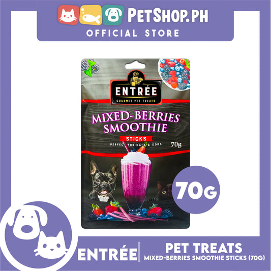 Entree Gourmet Mixed-Berries Smoothie in Sticks Pet Treats 70g