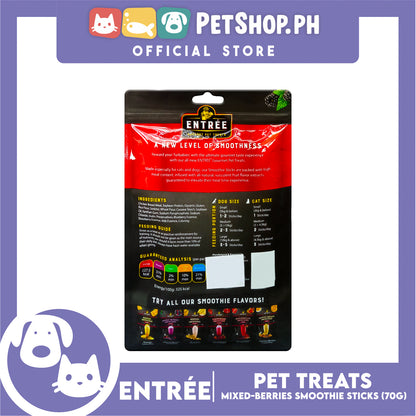 Entree Gourmet Mixed-Berries Smoothie in Sticks Pet Treats 70g