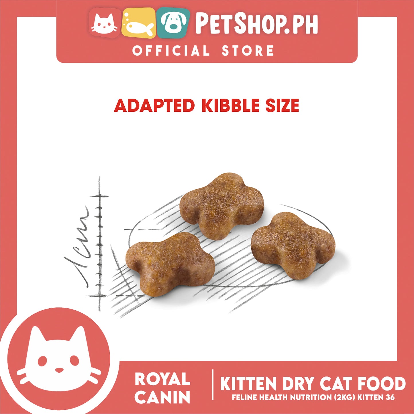 Royal Canin Feline Health Nutrition Kitten Dry Cat Food 2kg