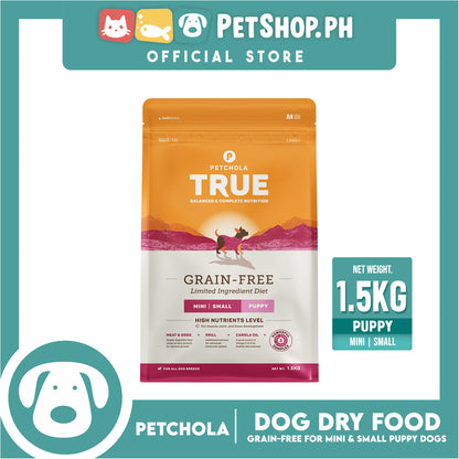 Petchola True Balanced and Complete Nutrition, Grain-Free Mini Small Puppy 1.5kg Dry Dog Food