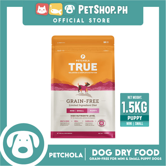 Petchola True Balanced and Complete Nutrition, Grain-Free Mini Small Puppy 1.5kg Dry Dog Food