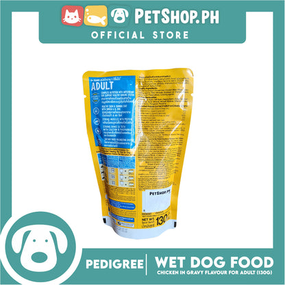 Pedigree Chicken Chunks Flavor In Gravy 130g Dog Food Wet Food