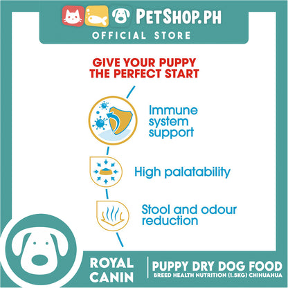 Royal Canin Chihuahua Puppy (1.5kg) Dry Dog Food - Breed Health Nutrition