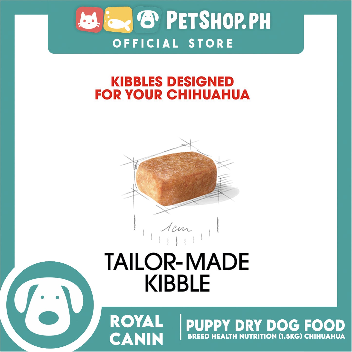 Royal Canin Chihuahua Puppy (1.5kg) Dry Dog Food - Breed Health Nutrition