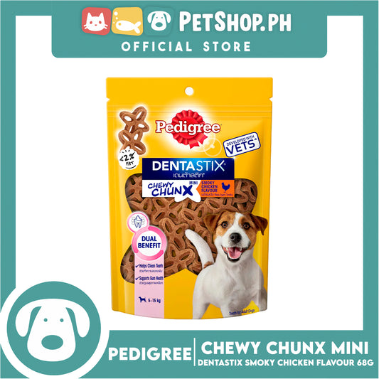 Pedigree Dentastix Chewy Chunx Mini 68g (Smoky Chicken Flavor) Dog Treats