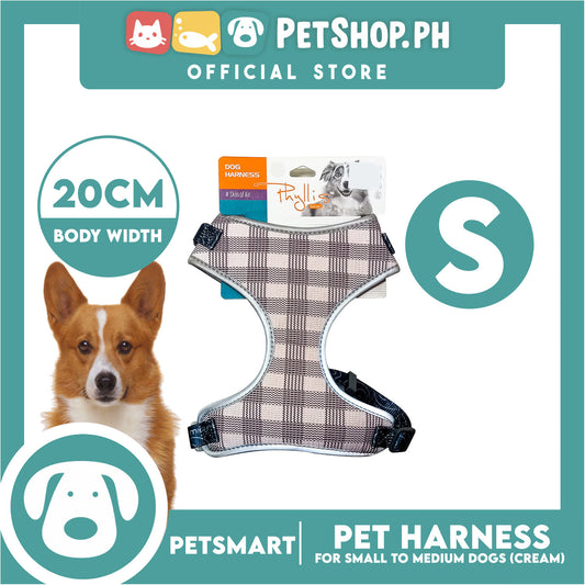 Pet Harness Premium Pattern Design (Cream) for Dogs Small Size