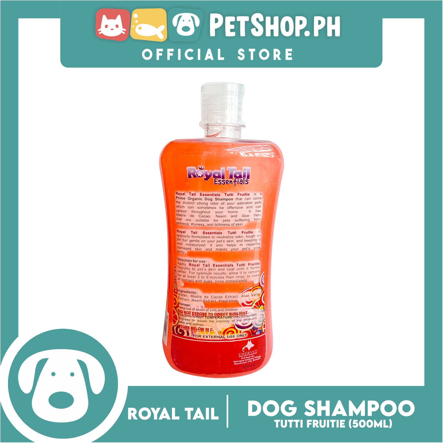Royal Tail Essentials Dog Shampoo (Tutti Fruitie) 500ml