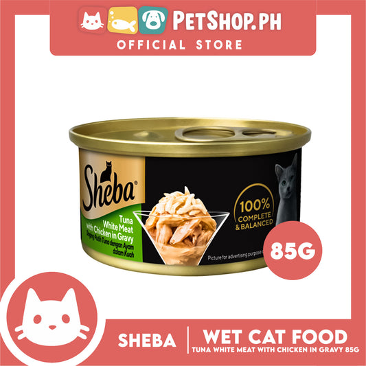 Sheba Succulent Tuna and Snapper in Gravy 85g Grain-Free Cat Wet Food