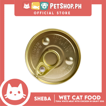 6pcs Sheba Succulent Tuna and Snapper in Gravy 85g Grain-Free Cat Wet Food