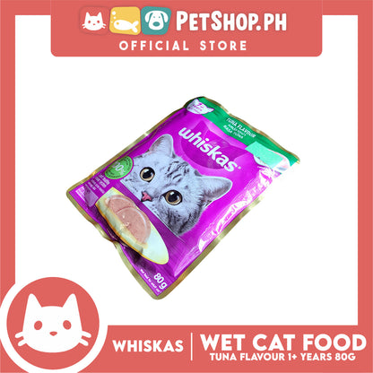 Whiskas Tuna Pouch Wet Cat Food 80g Tuna Flavour