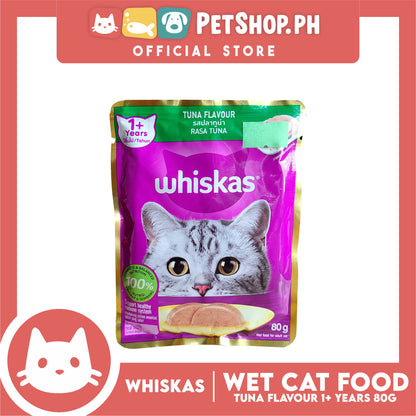 Whiskas Tuna Pouch Wet Cat Food 80g Tuna Flavour