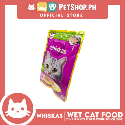 Whiskas Tuna and White Fish Pouch Cat Wet Food 80g