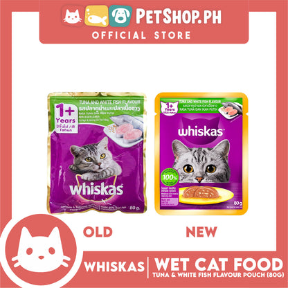 Whiskas Tuna and White Fish Pouch Cat Wet Food 80g