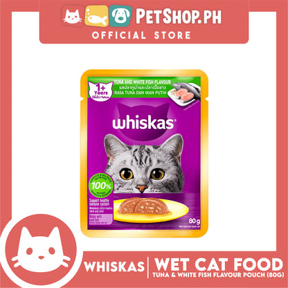 Whiskas Tuna and White Fish Pouch Cat Wet Food 80g
