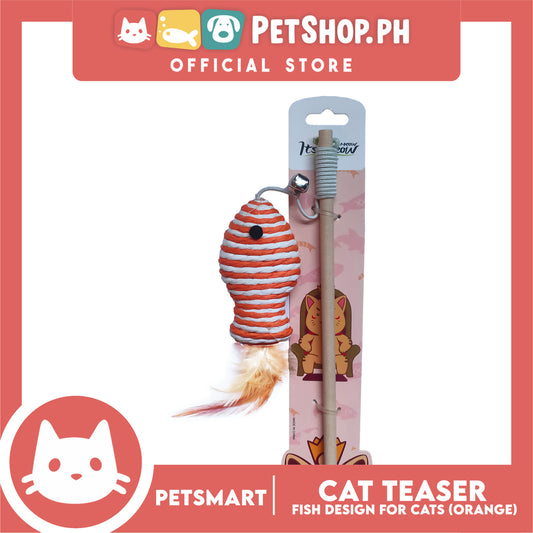 Pet Toy Cat Teaser Fish (Orange)