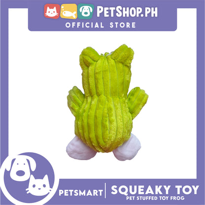 Pet Toy Squeeky Stuffed Animal Frog (Green)