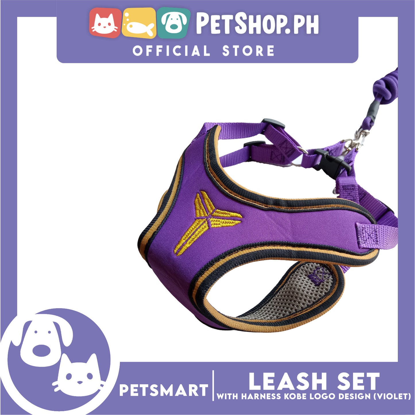 Pet Harness with Leash Kobe Basketball Design
