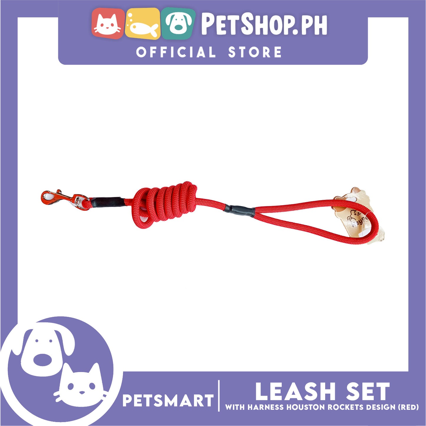 Pet Harness with Leash Houston Rockets Basketball Design