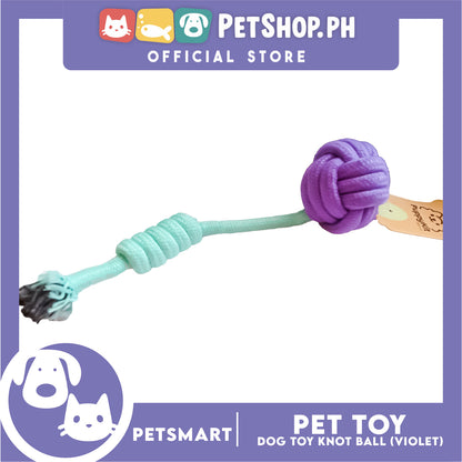 Pet Toy Knot Ball Design (Violet)