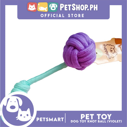 Pet Toy Knot Ball Design (Violet)