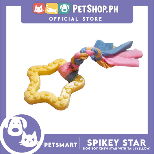 Pet Toy Dog Chew Star with Tail (Yellow)
