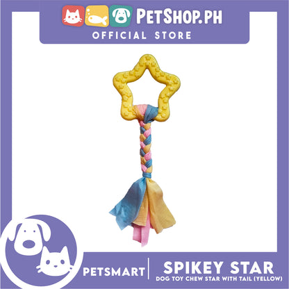 Pet Toy Dog Chew Star with Tail (Yellow)