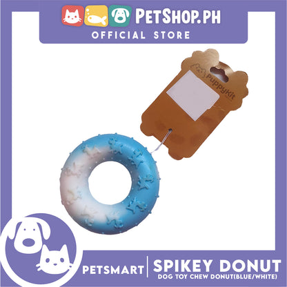 Pet Toy Dog Chew Donut Design (Blue)