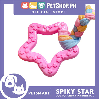 Pet Toy Dog Chew Star with Tail (Pink)